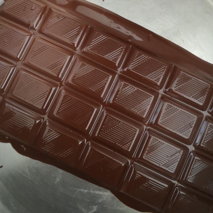 Tafel Schokolade am schmelzen