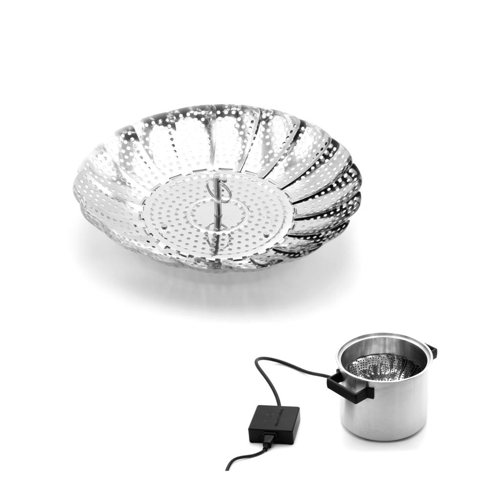 Dämpfkorb mit Anwendungsbeispiel